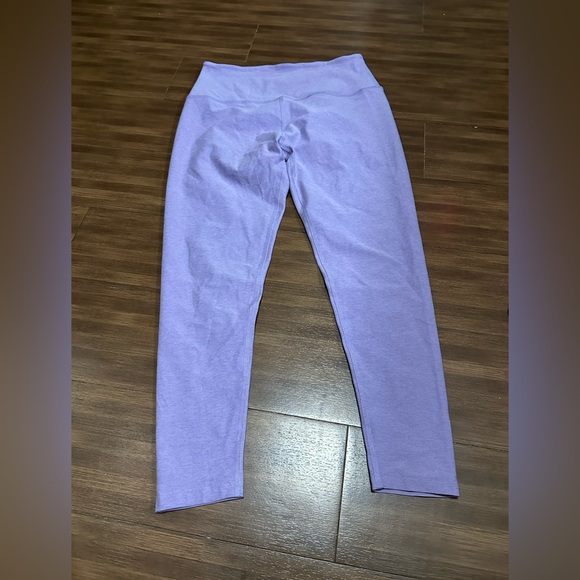 Beyond yoga caught in the midi high waisted legging lilac petal heather size XL - Picture 5 of 10